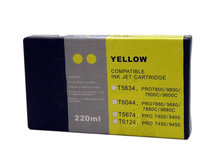 Compatible Cartridge for EPSON Stylus Pro 7800, 9800 - 220ml YELLOW (T5634/T6034)